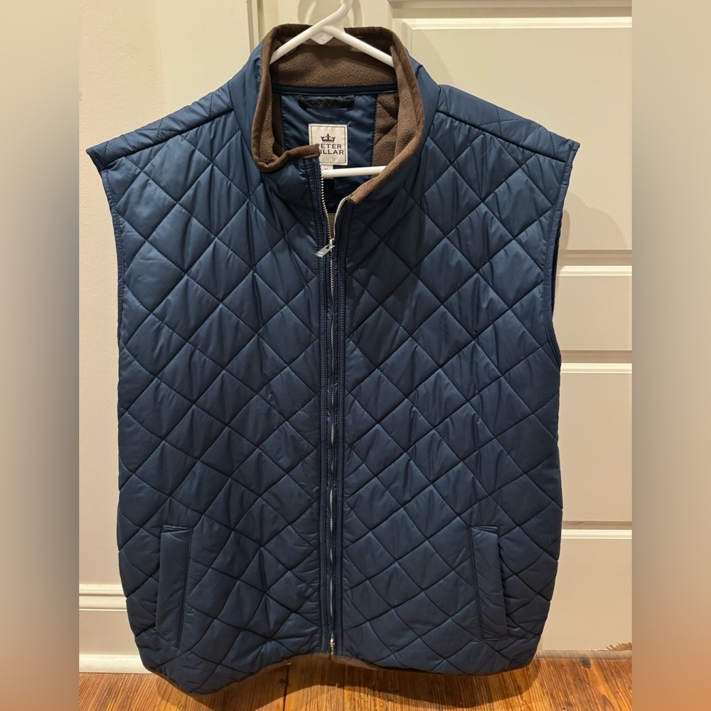 Peter Millar Navy Quilted Vest
